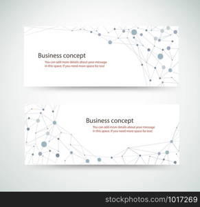 set molecule background genetic and-chemical compounds medical technology or scientific for website headers banner designs vector illustration eps10