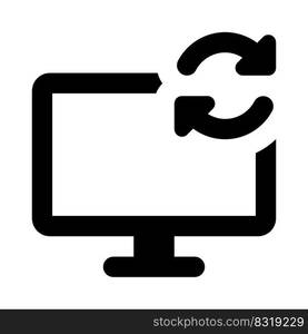 Set monitor to repeat or loop display content.