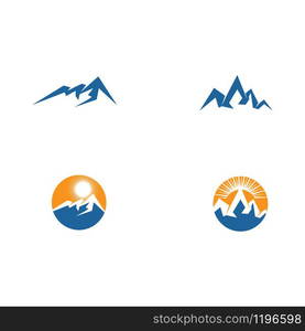 Set Mountain Logo Template vector symbol nature