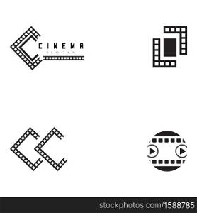 Set movie film cinema vector design illustration
