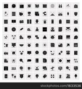 Set of 100 Universal Solid Icons