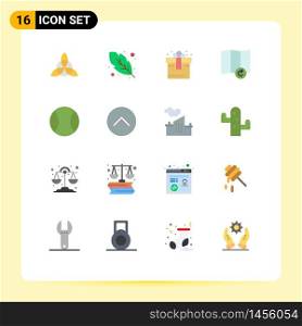 Set of 16 Commercial Flat Colors pack for multimedia, media, gift, up, sport Editable Pack of Creative Vector Design Elements