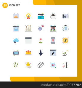 Set of 25 Modern UI Icons Symbols Signs for beared, movember, medal, hipster, door Editable Vector Design Elements