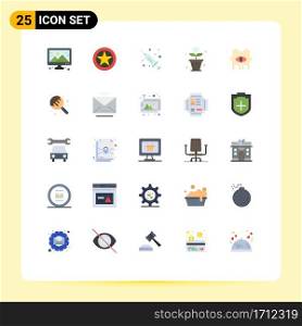 Set of 25 Modern UI Icons Symbols Signs for conspiracy, things, rank, nature, internet Editable Vector Design Elements