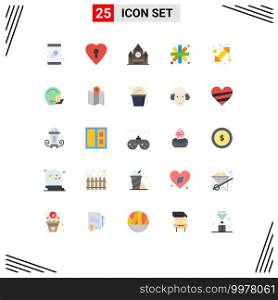 Set of 25 Modern UI Icons Symbols Signs for go, pattern, canada, ornament, geometric Editable Vector Design Elements
