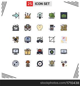 Set of 25 Modern UI Icons Symbols Signs for links, grid, education, scandinavia, canada Editable Vector Design Elements