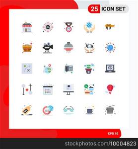 Set of 25 Modern UI Icons Symbols Signs for measure, earth, award, save the world, green Editable Vector Design Elements