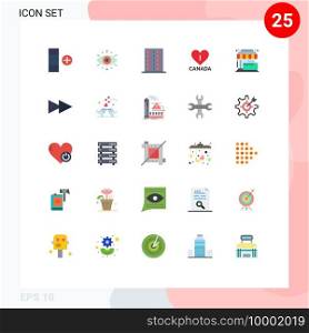 Set of 25 Modern UI Icons Symbols Signs for shop, purchase, drugs, canada, love Editable Vector Design Elements