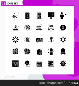 Set of 25 Modern UI Icons Symbols Signs for virus, infected, wheels skate, alert, canada Editable Vector Design Elements
