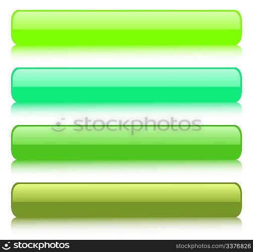 Set of 4 buttons. Vector