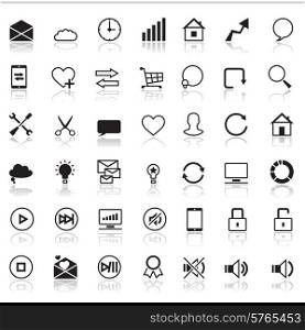 Set of 42 SEO internet icons.