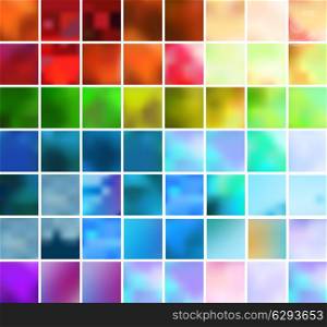 Set of 56 vector backgrounds of different colors