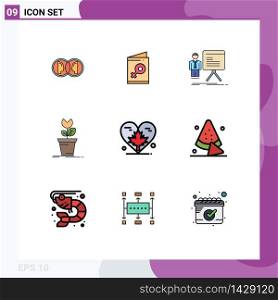 Set of 9 Modern UI Icons Symbols Signs for obstacle, game, invite, adventure, graph Editable Vector Design Elements