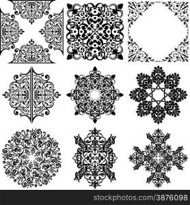Set of 9 Ornamental Design Elements
