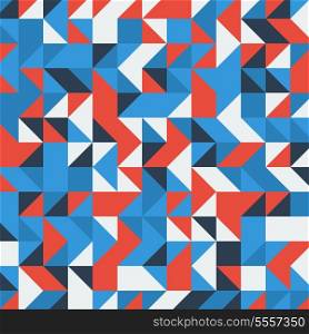 Set of a blue and red triangles as background