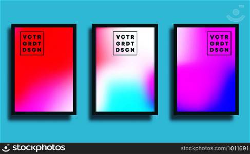 Set of a colorful gradient texture background for flyer, poster, brochure cover, typography or other printing products. Vector illustration.. Set of a colorful gradient texture background for flyer, poster, brochure cover, typography or other printing products. Vector illustration