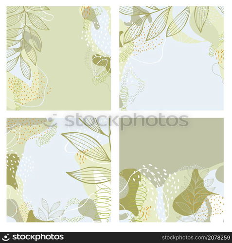 Set of abstract artistic creative universal cards. Design for prints,flyers,banners,cards. Vector illustration. Abstract artistic creative universal cards. Vector illustration