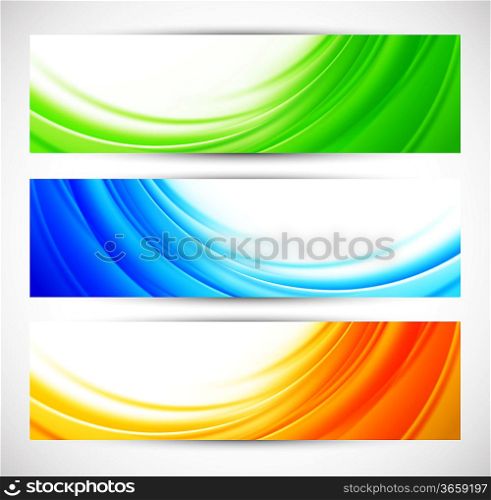 Set of abstract banners. Colorful illustration