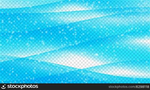 Set of Abstract Blue Wave on Transparent Background. Vector Illustration. EPS10. Set of Abstract Blue Wave on Transparent Background. Vector Illustration