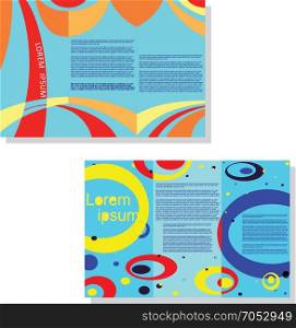 Set of abstract brochure template. Vector design.. Brochure2