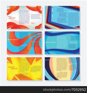 Set of abstract brochure template. Vector design.. Brochures1