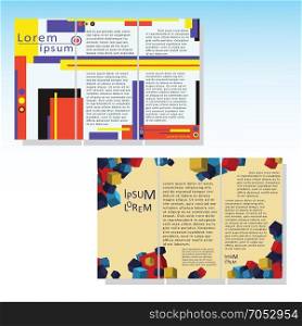 Set of abstract brochure template. Vector design.. Brochures3