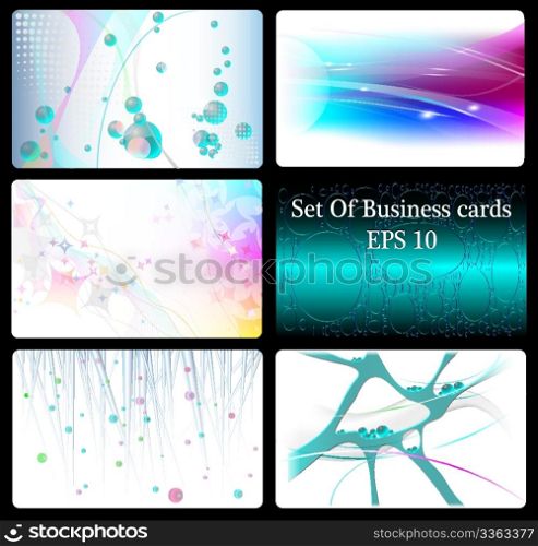 Set Of Abstract Business Cards