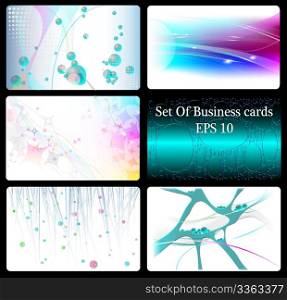 Set Of Abstract Business Cards
