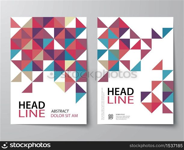 set of abstract business magazine cover , flyer, brochure flat design template