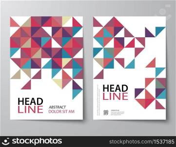 set of abstract business magazine cover , flyer, brochure flat design template