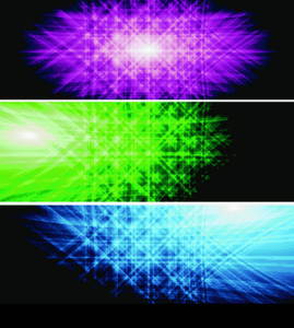 Set of abstract colorful banners. Eps 10 vector