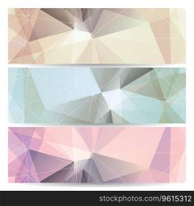 Set of abstract geometric banners Royalty Free Vector Image