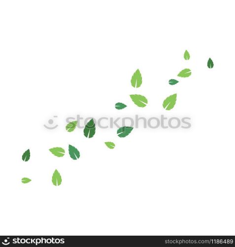 set of abstract leaf background template vector illustration design