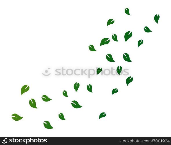 set of abstract leaf background template vector illustration design 