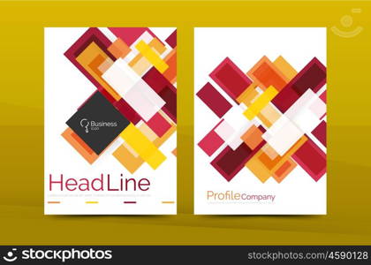 Set of abstract lines backgrounds - business templates. Set of abstract lines backgrounds - business templates. Vector flyer or brochure layout