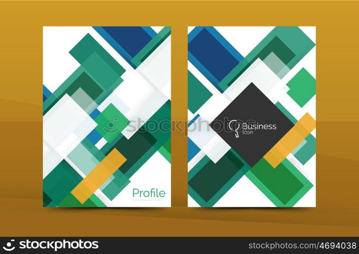 Set of abstract lines backgrounds - business templates. Set of abstract lines backgrounds - business templates. Vector flyer or brochure layout