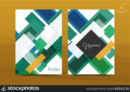 Set of abstract lines backgrounds - business templates. Set of abstract lines backgrounds - business templates. Vector flyer or brochure layout