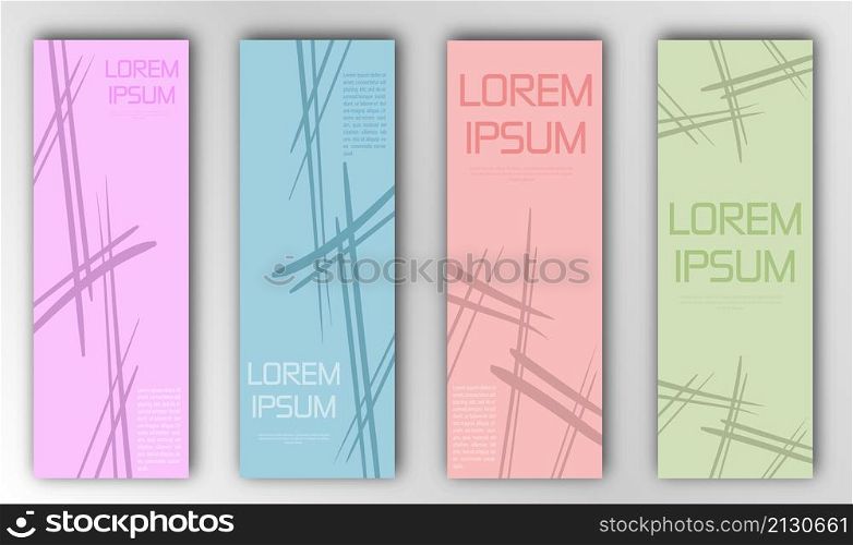 set of abstract patterns for banners, textures, textiles, cards, wallpapers and creative designs. Flat style.