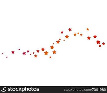 set of abstract star background template vector illustration design