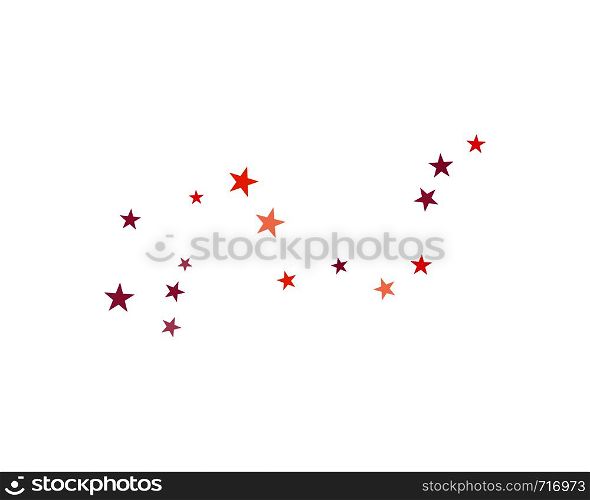 set of abstract stars background template vector illustration design