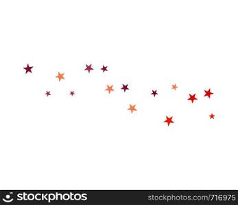 set of abstract stars background template vector illustration design