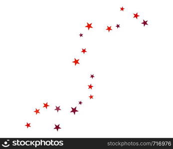 set of abstract stars background template vector illustration design