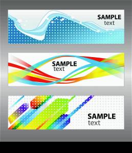 Set of abstract vector backgrounds for design