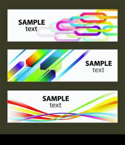 Set of abstract vector backgrounds for design