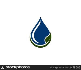 Set of abstract water drops symbols, logo template