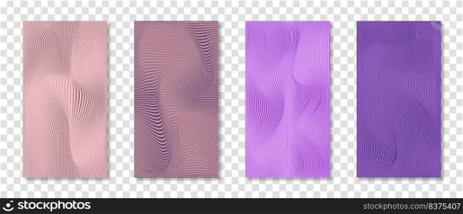 Set of abstract wave lines pattern background and texture. Wavy lines texture. Vector illustration