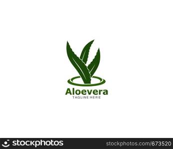 Set of aloevera logo template vector icon concept