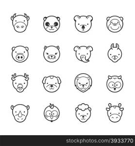 Set of animal icons , eps10 vector format