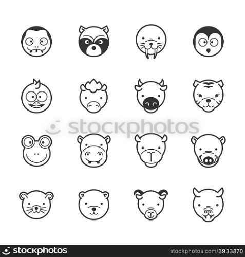 Set of animal icons , eps10 vector format