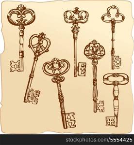 Set of Antique Keys.